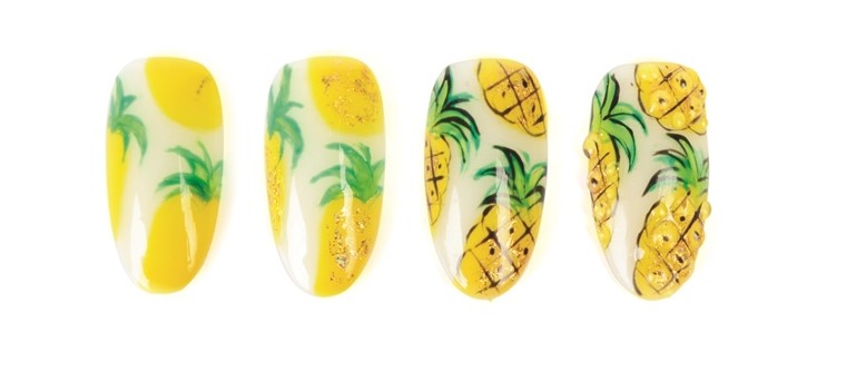 Маникюр ананас